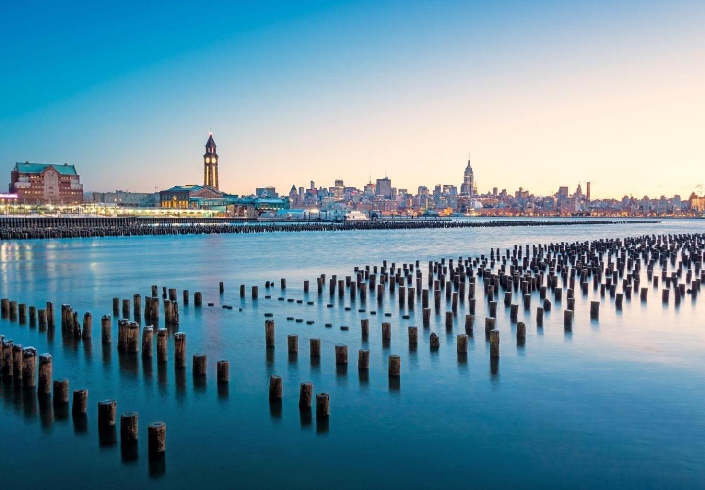 Chic Penthouse 15 Minutes From Nyc - Bus Stop At Doorstep Hoboken Luaran gambar