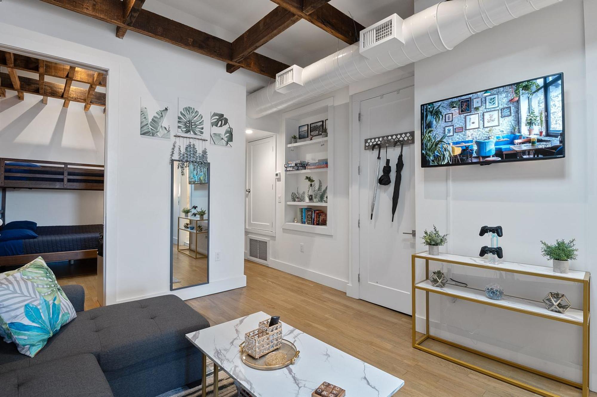 Chic Penthouse 15 Minutes From Nyc - Bus Stop At Doorstep Hoboken Luaran gambar